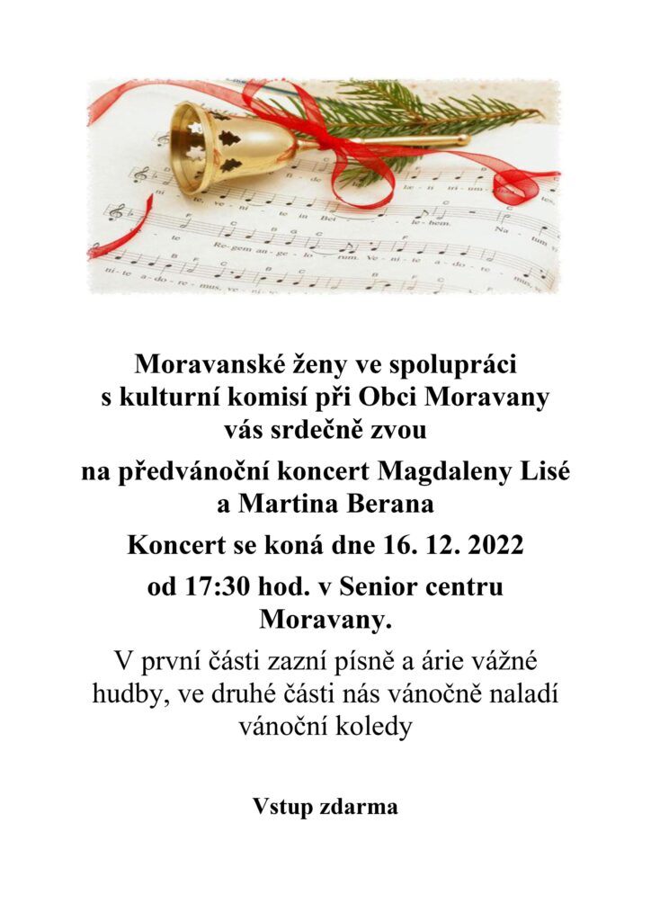 16.12.2022 - Předvánoční koncert Magdaleny Lisé a Martina Berana